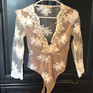 For Love And Lemons lace bodysuit